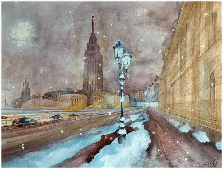 Winter in Moskau 01_NKKunst Winter in Moskau 01_NKKunst